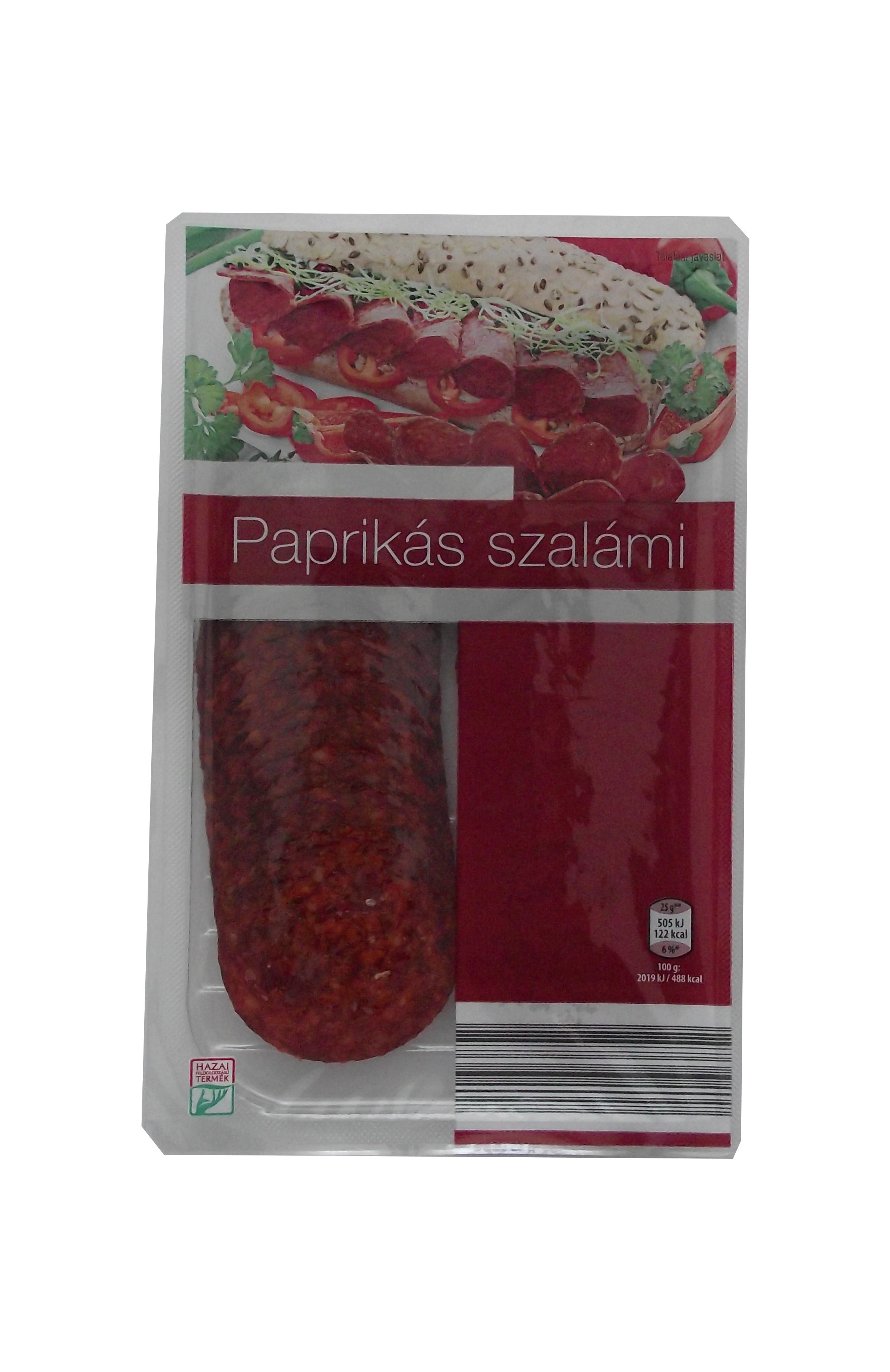 Aldi paprikás szalámi szel. vg. 100g
